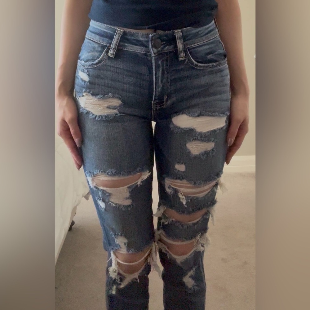 AMERICAN EAGLE Hi-Rise Jegging Crop Super Stretch